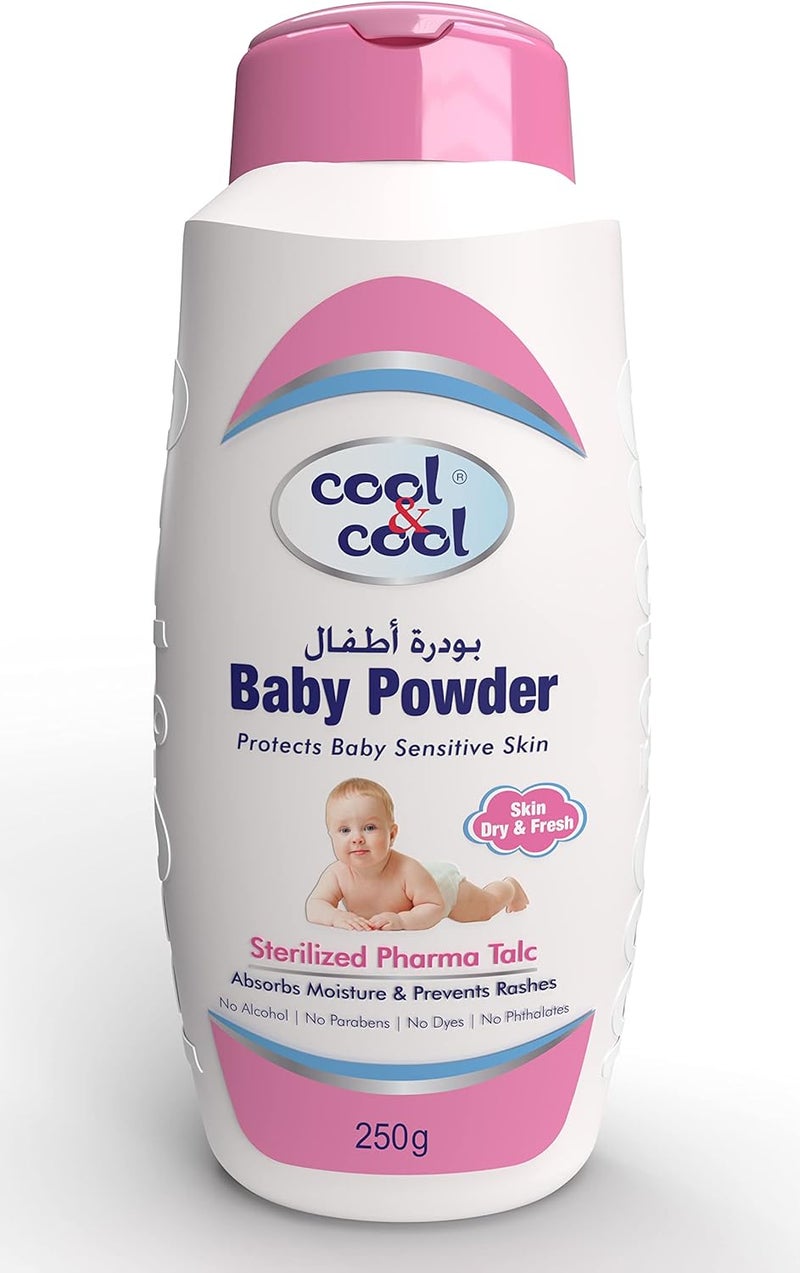 Cool & Cool Sterilized Baby Powder - 250g - Image 1